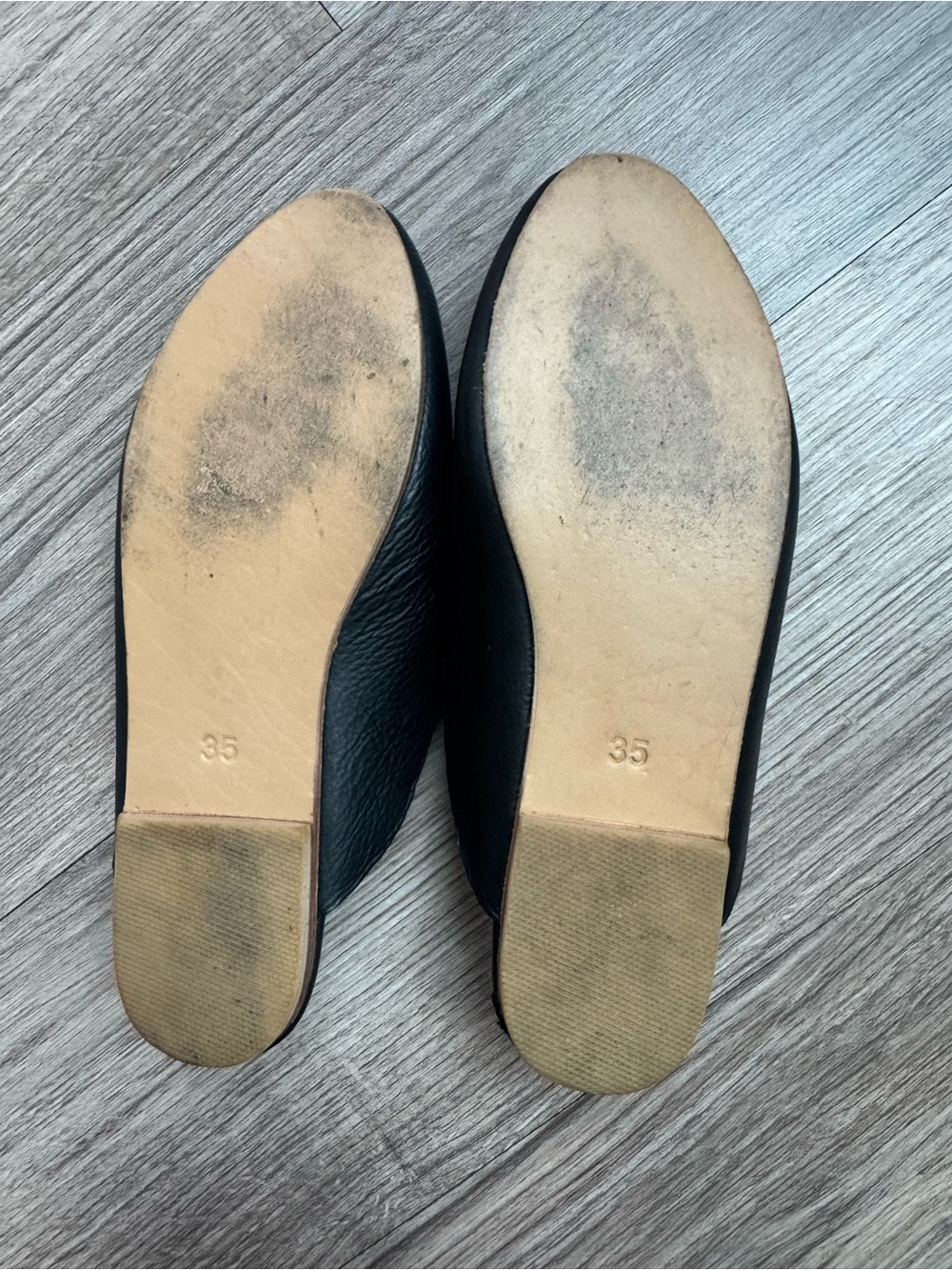 ST. AGNI Minimalist Leather Slide Mules - Picture 5 of 5